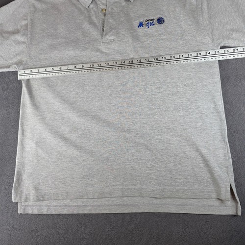 Vtg Orlando Magic Polo Shirt Mens XL Gray Lee Casual Collection - photo 5