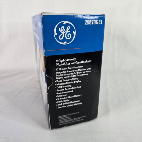 Vintage GE 29870GE1 Corded Telephone Digital Answering Machine - photo 2