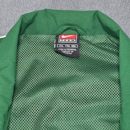 Vintage Y2K Nike Team Full Zip Windbreaker Jacket Mens XXL Green - photo 3
