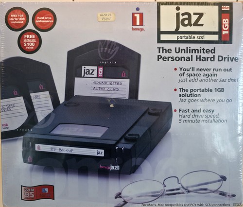 iomega jaz 1GB portable scsi drive - NEW SEALED