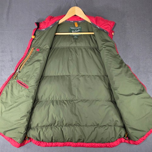 Woolrich Y2K Duck Down Puffer Vest Mens Large Red Green - photo 5