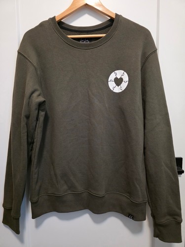 Local Laundry Crewneck Sweatshirt Unisex Medium Olive Green
