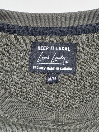 Local Laundry Crewneck Sweatshirt Unisex Medium Olive Green - photo 3