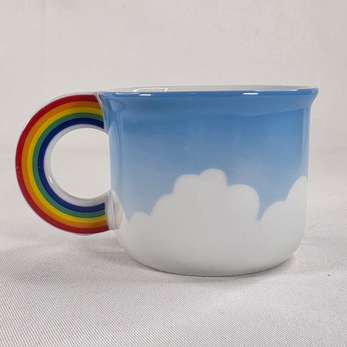 Vintage 1980 Vandor Cloud Mug with Rainbow Handle - photo 2