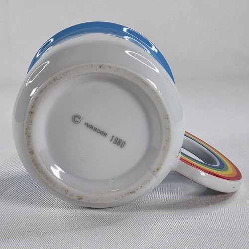 Vintage 1980 Vandor Cloud Mug with Rainbow Handle - photo 5