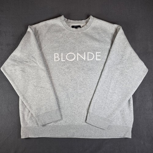 Brunette The Label Blonde Pullover Sweatshirt Light Gray 2XL