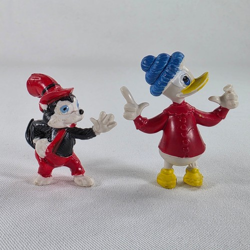 Vintage Heimo Disney PVC Figurines Lot - Grandma Duck & Wolf
