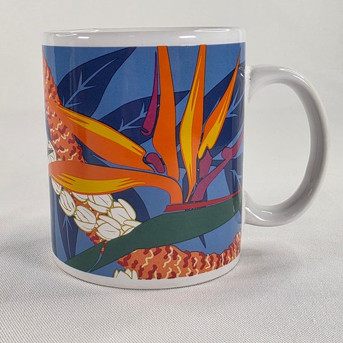 Vintage 1999 Hilo Hattie Mugs Pair Island Heritage Bird of Parad - photo 4