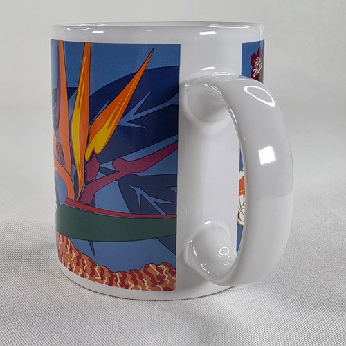 Vintage 1999 Hilo Hattie Mugs Pair Island Heritage Bird of Parad - photo 5