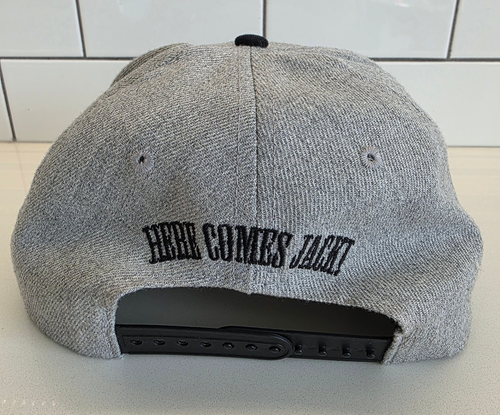Disney Jack Skellington Hat Gray Black Embroidered Snapback - photo 4