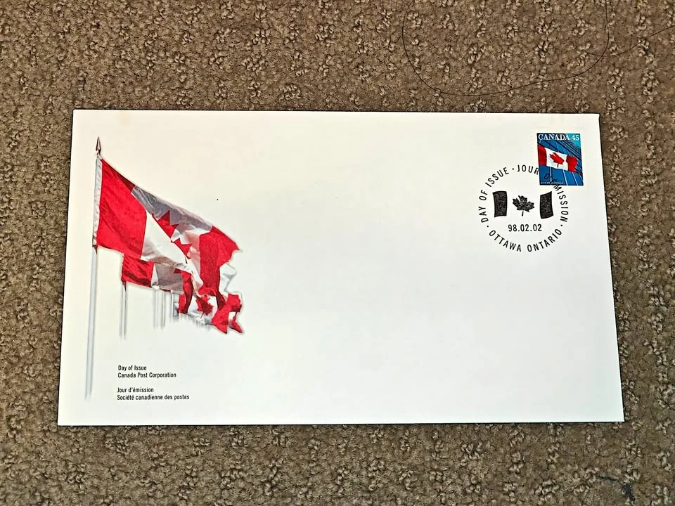 First Day Covers FDC - # 1361 Canadian Flag And Building Stamps