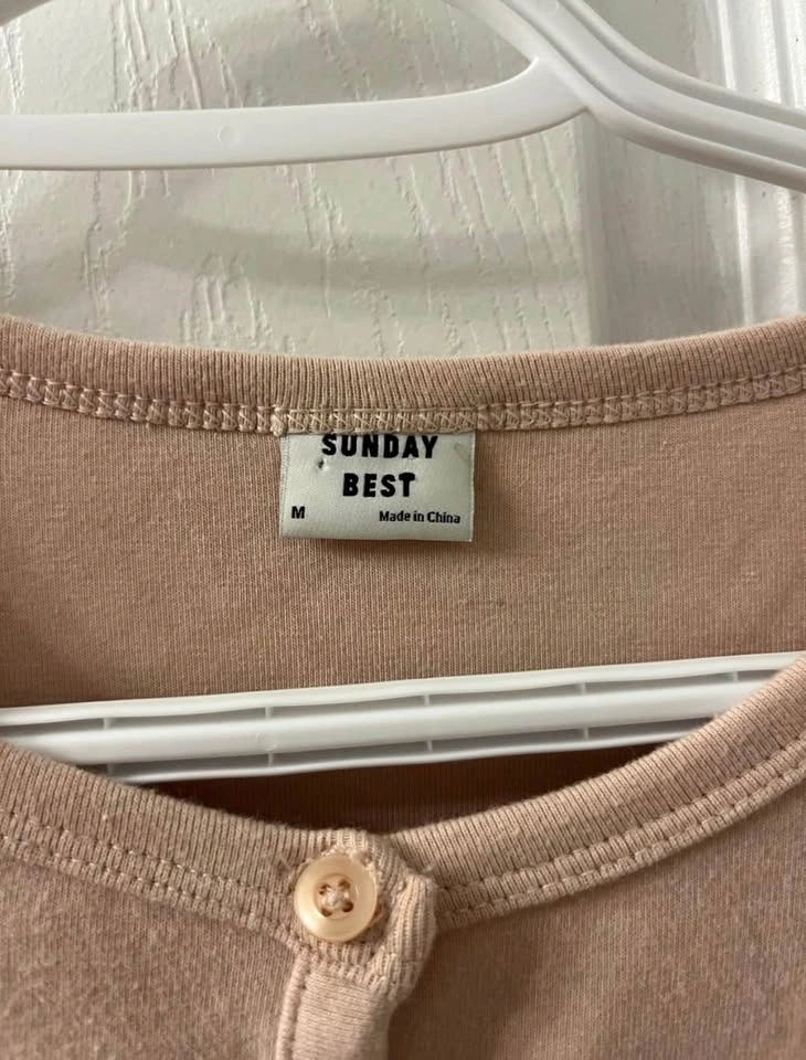 Aritzia Sunday Best Pink Cropped Cardigan Sweater - Size M - photo 5