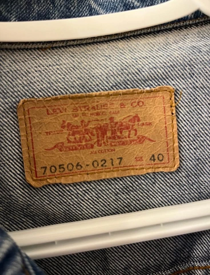 Vintage 80s Levi's Distressed Denim Trucker Jacket - USA Made (S - photo 3
