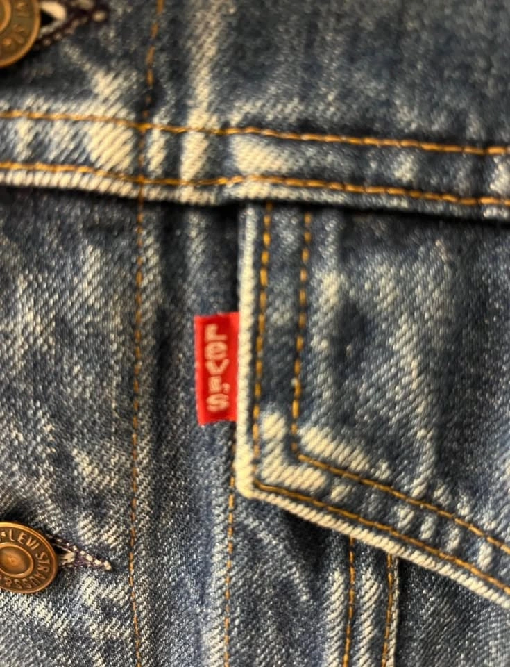 Vintage 80s Levi's Distressed Denim Trucker Jacket - USA Made (S - photo 4