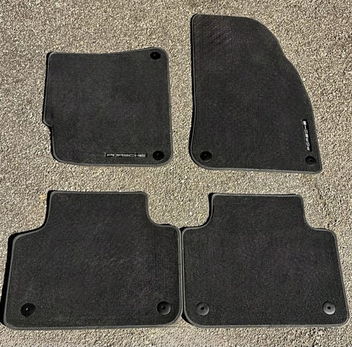 Porsche Cayenne 9Y0 OEM Genuine Black Carpet Mats (Set of 4)