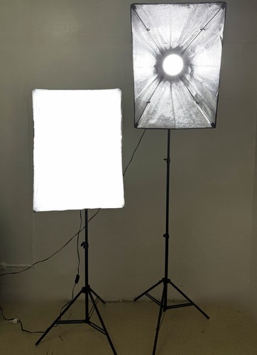 Photography 2x Light Bulb Softbox Light Kit - photo 2