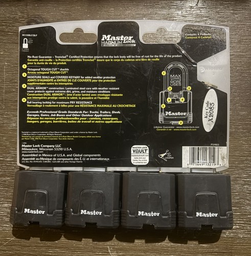 Master Lock Magnum M115XQLF 4-Pack Keyed Alike Outdoor Padlocks - photo 2