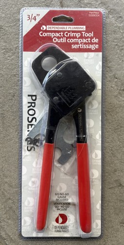Dependable Waterline 3/4” Compact PEX Crimp Tool 5099004 w/ Gaug