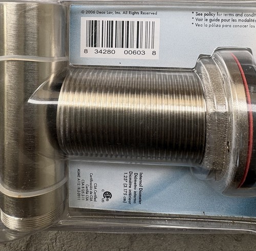 DECOLAV 9297-SN Push Button Umbrella Drain Satin Nickel - photo 3