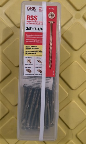GRK RSS 3/8” x 7-1/4” Rugged Structural Screws 50 Pack T-40 - photo 2