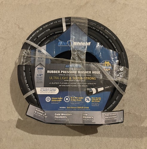 BluBird BluShield 100FT Rubber Pressure Washer Hose 3000 PSI