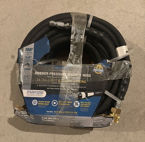 BluBird BluShield 100FT Rubber Pressure Washer Hose 3000 PSI - photo 2