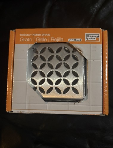 Schluter KERDI-DRAIN 4” Curve Grate Brushed Stainless Steel