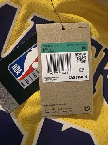Nike LeBron James Los Angeles Lakers Jersey DN2009-733 XL - photo 4
