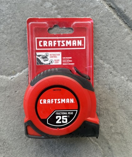 CRAFTSMAN CMHT37225 25 FT Fractional Read Tape Measure NEW