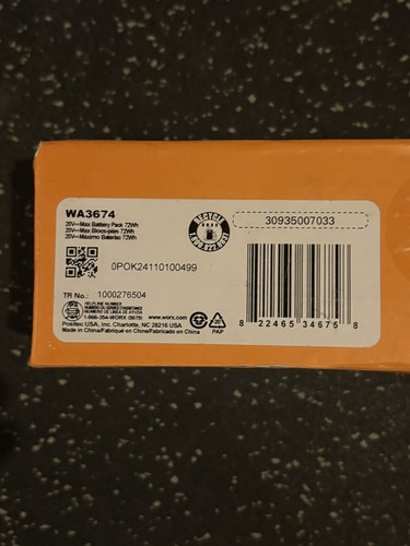 WORX WA3674 20V PowerShare PRO 4.0Ah Lithium-Ion Battery - photo 2