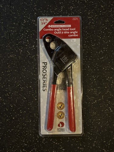 Dependable Plumbing 5098310 1/2” 3/4” PEX Combo Crimp Tool