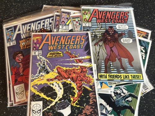 Avengers West Coast 31 Comic Lot #47-102 Marvel Copper Age