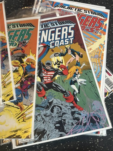 Avengers West Coast 31 Comic Lot #47-102 Marvel Copper Age - photo 2