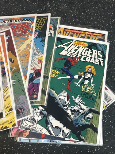 Avengers West Coast 31 Comic Lot #47-102 Marvel Copper Age - photo 3