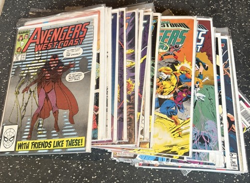 Avengers West Coast 31 Comic Lot #47-102 Marvel Copper Age - photo 4