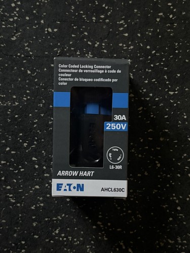 NEW Eaton Arrow Hart AHCL630C 30A 250V L6-30R Locking Connector
