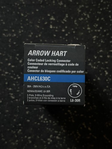 NEW Eaton Arrow Hart AHCL630C 30A 250V L6-30R Locking Connector - photo 2