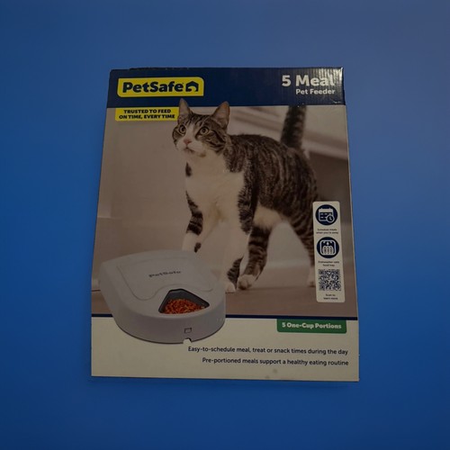 NEW PetSafe Eatwell Automatic 5 Meal Pet Feeder Cat Dog