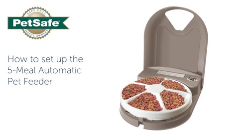 NEW PetSafe Eatwell Automatic 5 Meal Pet Feeder Cat Dog - photo 3