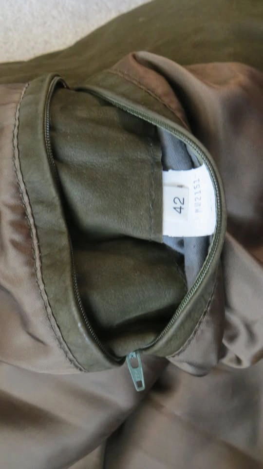 Neto Leather Jacket – Vancouver Made – Olive – Size 42 - photo 4