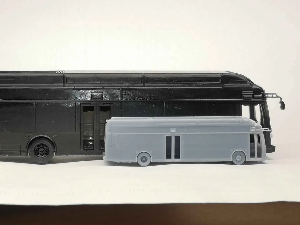 Gray Transit Bus N scale - photo 2
