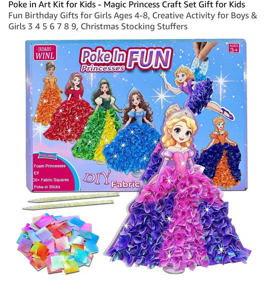 Princess Poke In Art Kit Toy for Kids