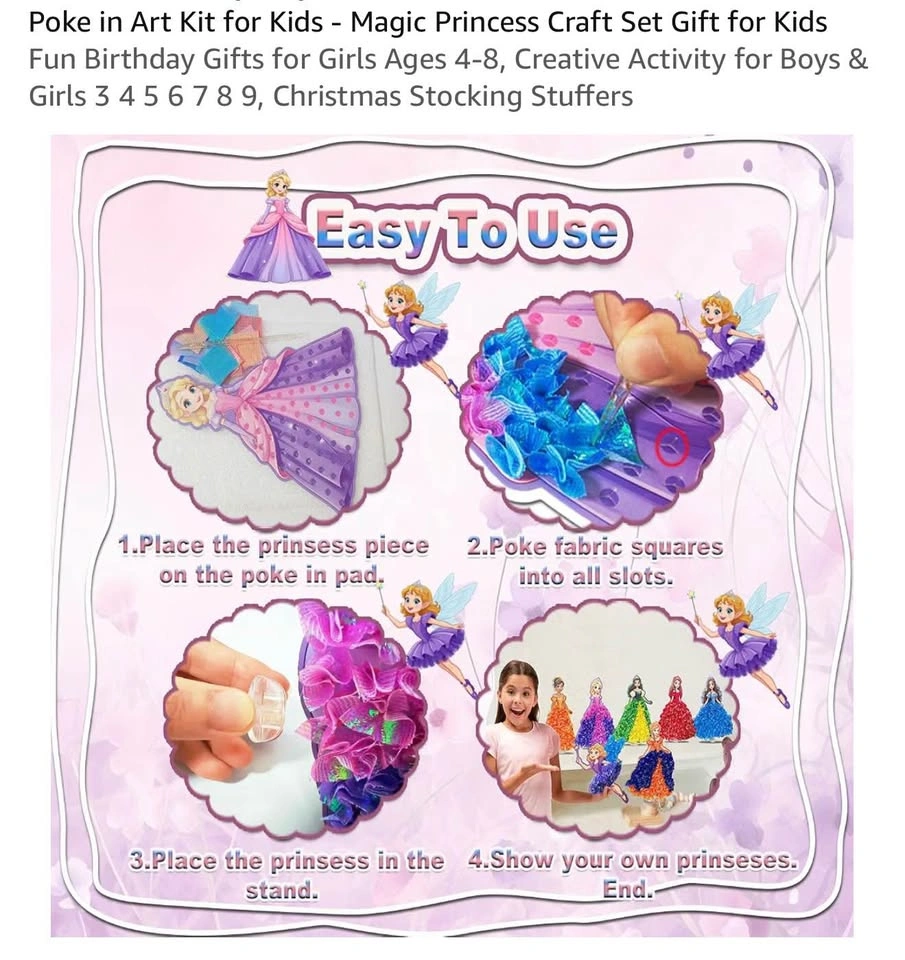 Princess Poke In Art Kit Toy for Kids - photo 3