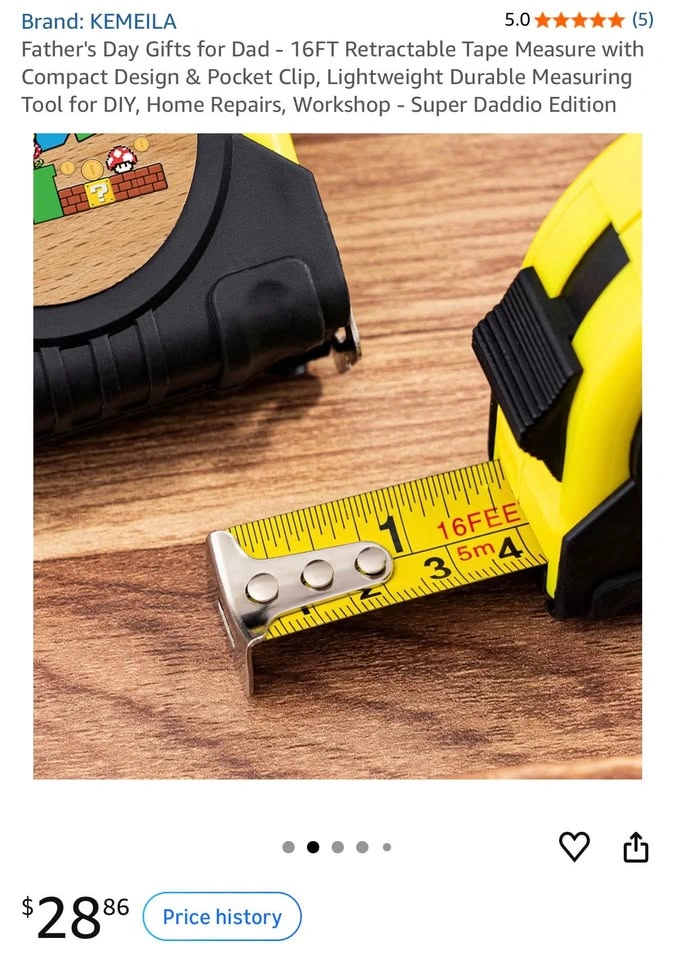 Tape Measure - Super Mario Edition for Dads - photo 2