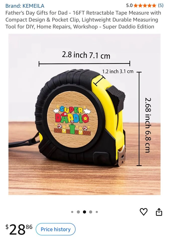 Tape Measure - Super Mario Edition for Dads - photo 5
