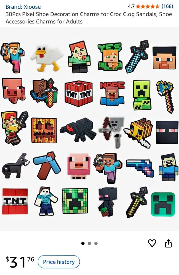 Minecraft Jibbitz 30pcs
