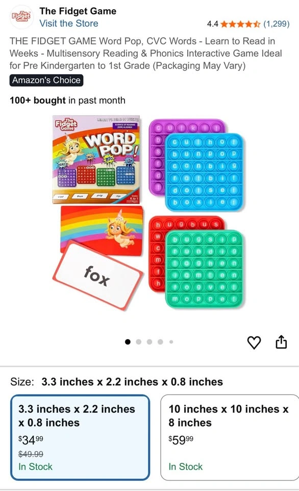 The Fidget Game Word Pop - photo 2