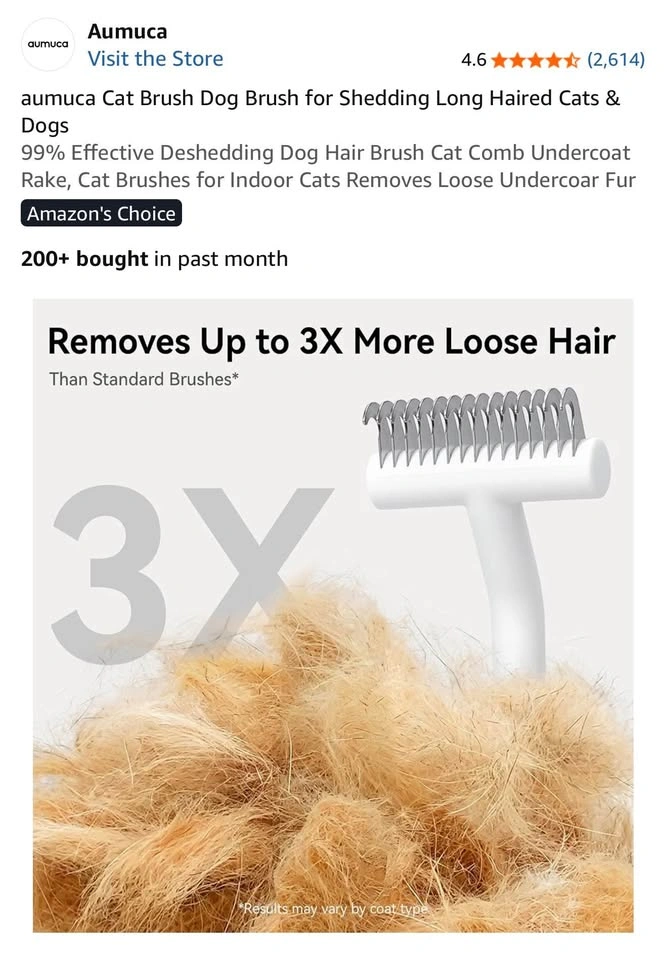 Pet Dematting Tool Brush - photo 4
