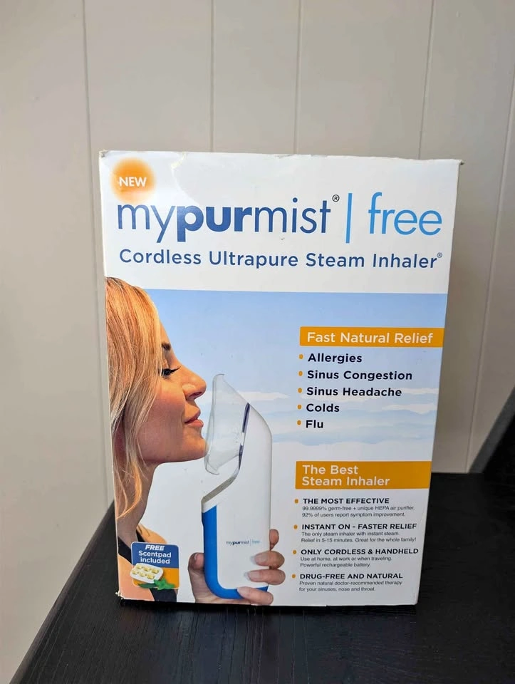 (NEW) Mypurmist Free (Model OSB1) – Cordless Ultrapure Steam Inh