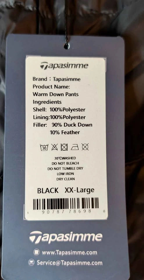 Tapasimme Warm Down Pants – Ultralight Insulated Winter Pants (X - photo 3